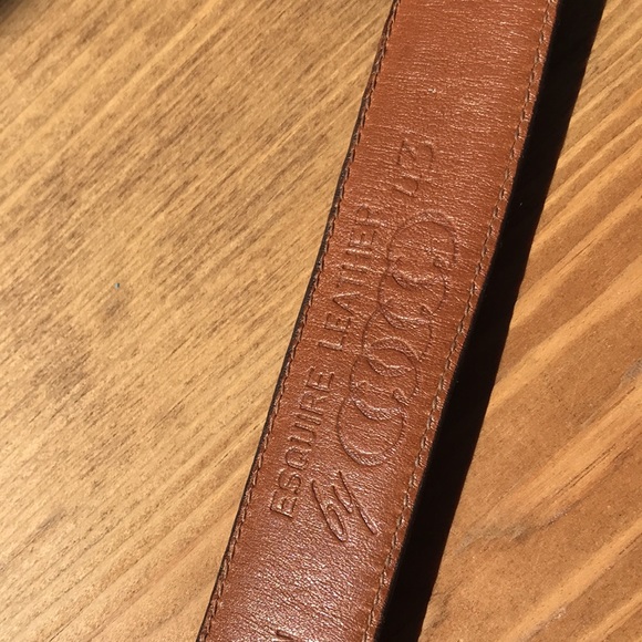 Snakeskin Belt Esquire Leather Cocco Cognac - Picture 12 of 16